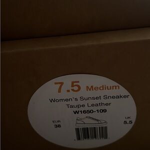 Samuel Hubbard Women’s Sunset Sneakers in Taupe Leather